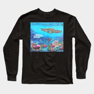 Marine Life Underwater Long Sleeve T-Shirt